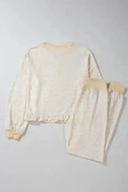 Pajama Sets Cheetah Comfort Cozy Loungewear Set