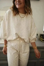 Pajama Sets Cheetah Comfort Cozy Loungewear Set