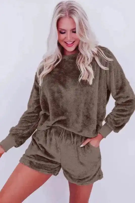 Pajama Sets Cozy Comfort Fleece Lounge Set