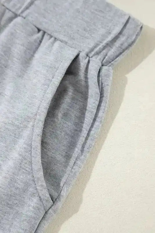 Pajama Sets Duster Cardigan and Skinny Pants Lounge Set - Black