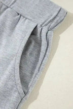 Pajama Sets Duster Cardigan and Skinny Pants Lounge Set - Black