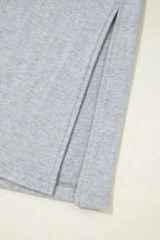 Pajama Sets Duster Cardigan and Skinny Pants Lounge Set - Black