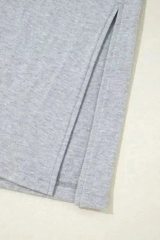 Pajama Sets Duster Cardigan and Skinny Pants Lounge Set - Black