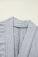 Pajama Sets Duster Cardigan and Skinny Pants Lounge Set - Black
