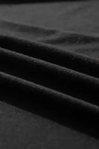 Pajama Sets Duster Cardigan and Skinny Pants Lounge Set - Black