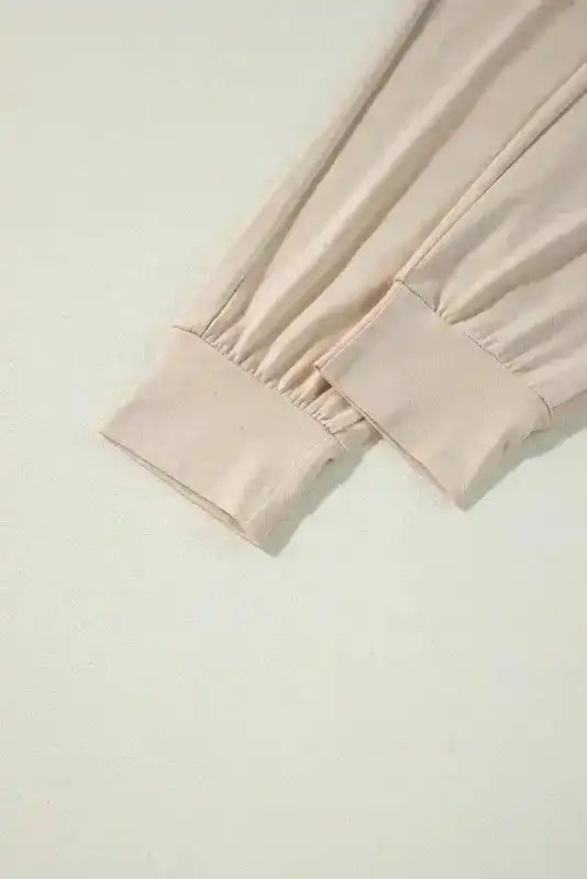Pajama Sets Duster Cardigan and Skinny Pants Lounge Set - Parchment