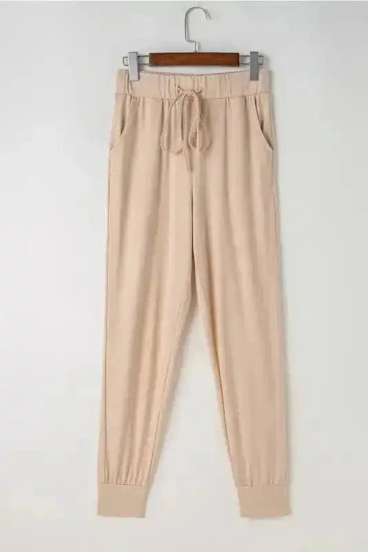 Pajama Sets Duster Cardigan and Skinny Pants Lounge Set - Parchment