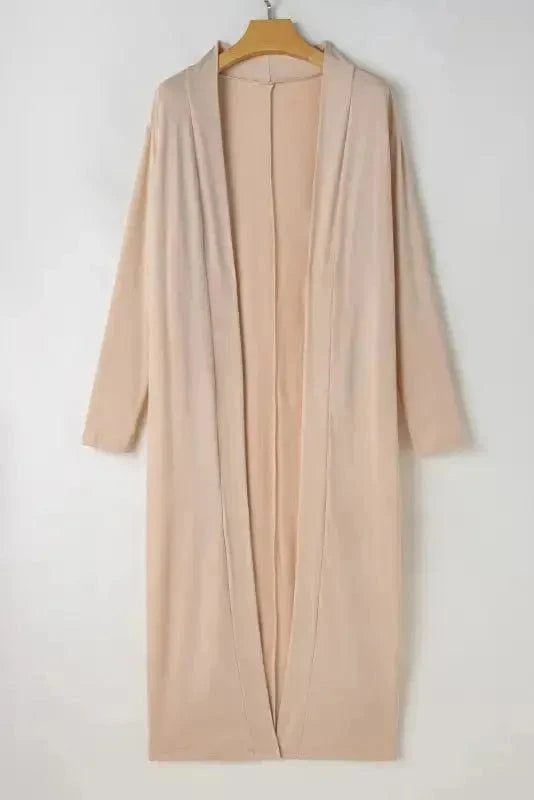 Pajama Sets Duster Cardigan and Skinny Pants Lounge Set - Parchment