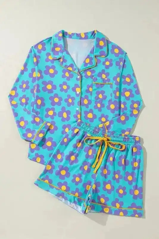 Pajama Sets Floral Slumber Short Set