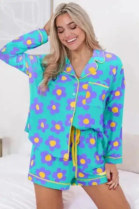 Pajama Sets Floral Slumber Short Set