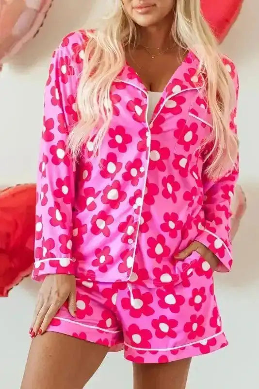Pajama Sets Floral Slumber Short Set