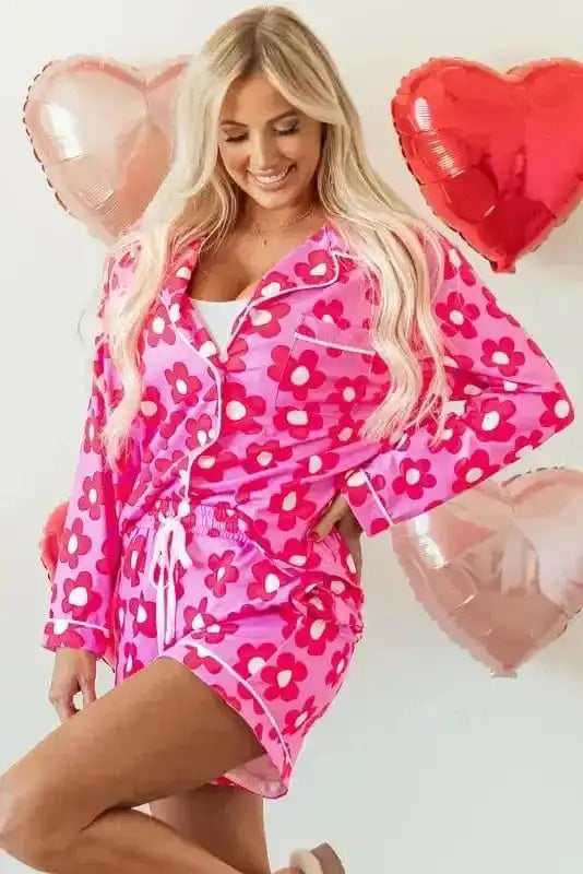 Pajama Sets Floral Slumber Short Set
