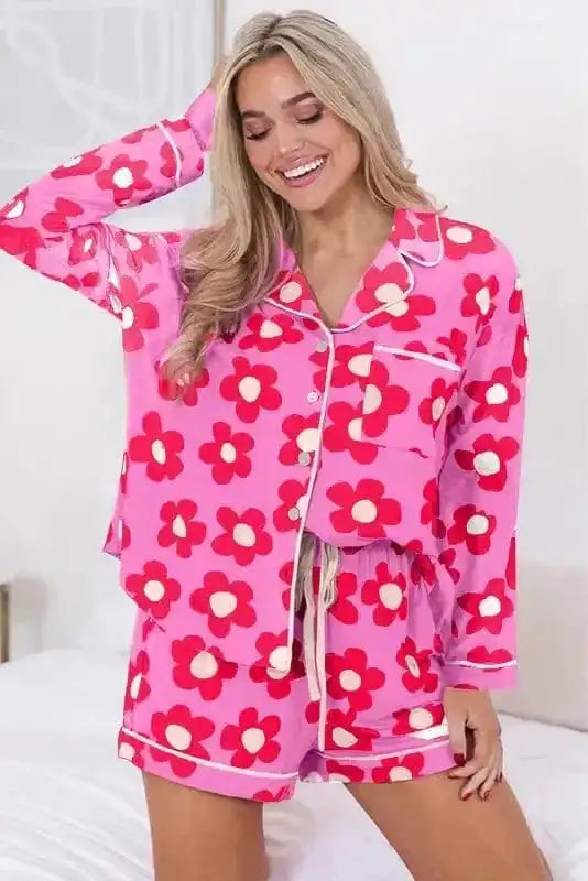 Pajama Sets Floral Slumber Short Set