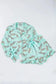 Pajama Sets Green Leopard Satin Ruffle Pajama Short Set