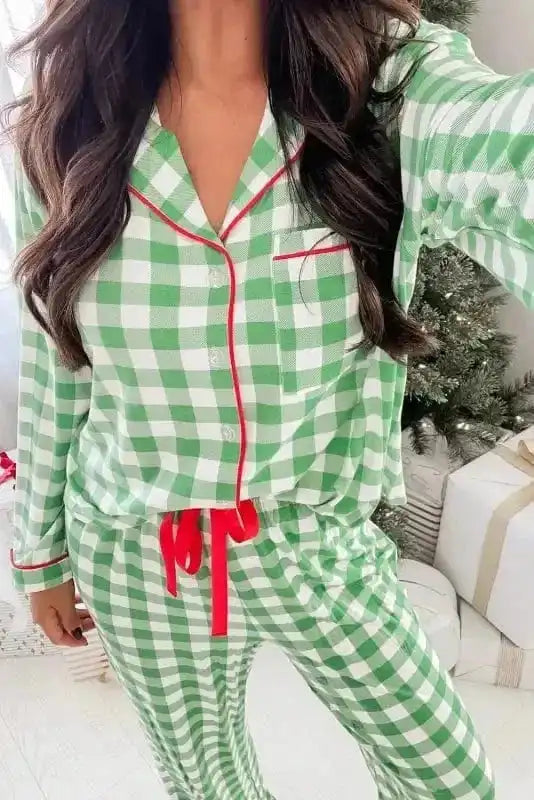 Pajama Sets Holly Jolly Plaid Pajama Set