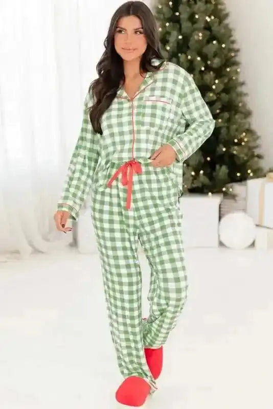 Pajama Sets Holly Jolly Plaid Pajama Set