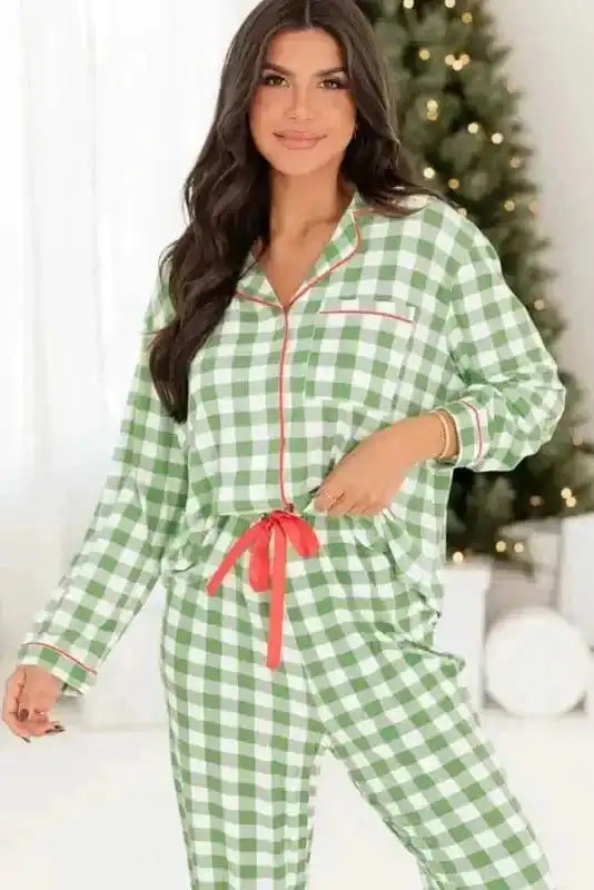 Pajama Sets Holly Jolly Plaid Pajama Set