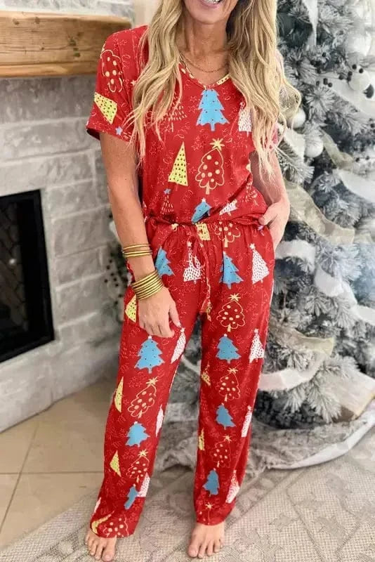 Pajama Sets Jingle Bell Loungewear Set