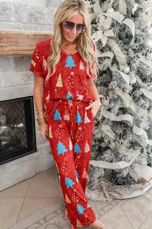 Pajama Sets Jingle Bell Loungewear Set