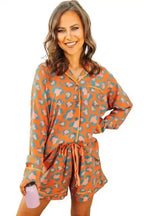 Pajama Sets Leopard Slumber Shorts Pajama Set