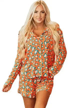 Pajama Sets Leopard Slumber Shorts Pajama Set