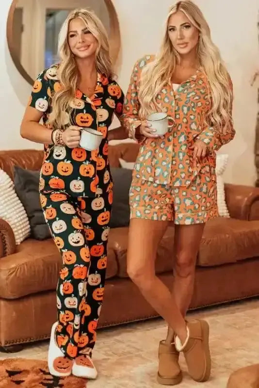 Pajama Sets Leopard Slumber Shorts Pajama Set