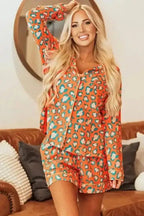 Pajama Sets Leopard Slumber Shorts Pajama Set
