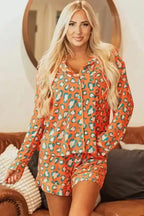 Pajama Sets Leopard Slumber Shorts Pajama Set