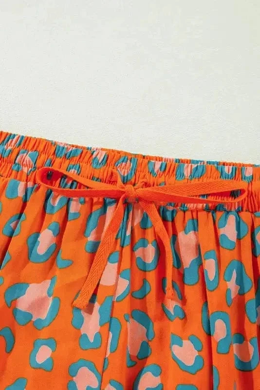 Pajama Sets Leopard Slumber Shorts Pajama Set