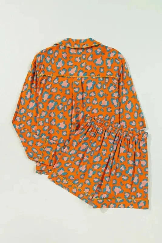 Pajama Sets Leopard Slumber Shorts Pajama Set
