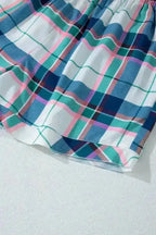 Pajama Sets Plaid Leisure Two-Piece Lounge Set