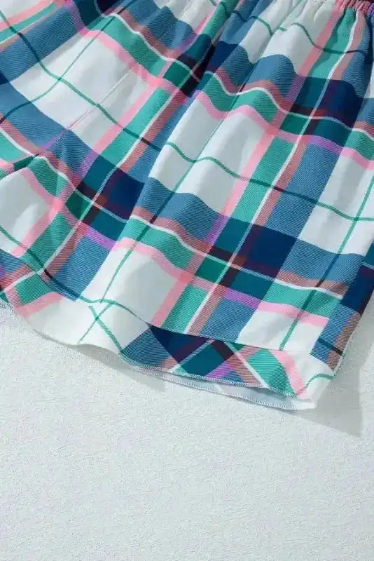 Pajama Sets Plaid Leisure Two-Piece Lounge Set