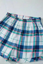 Pajama Sets Plaid Leisure Two-Piece Lounge Set