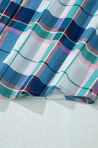 Pajama Sets Plaid Leisure Two-Piece Lounge Set