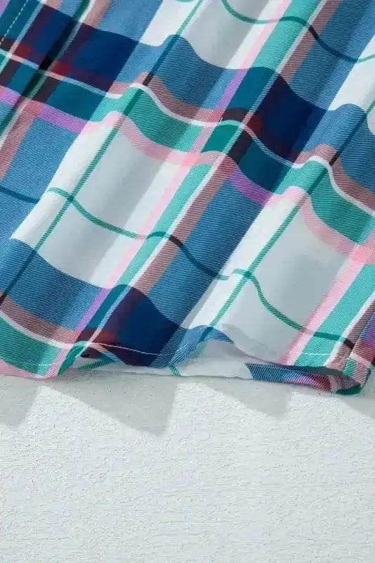 Pajama Sets Plaid Leisure Two-Piece Lounge Set