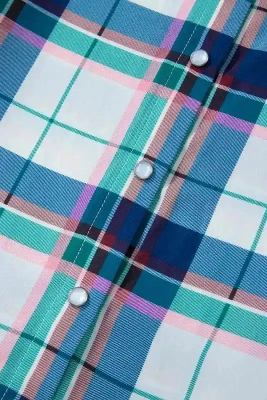 Pajama Sets Plaid Leisure Two-Piece Lounge Set