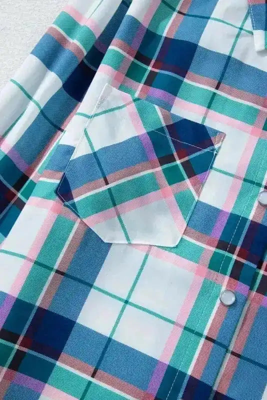 Pajama Sets Plaid Leisure Two-Piece Lounge Set