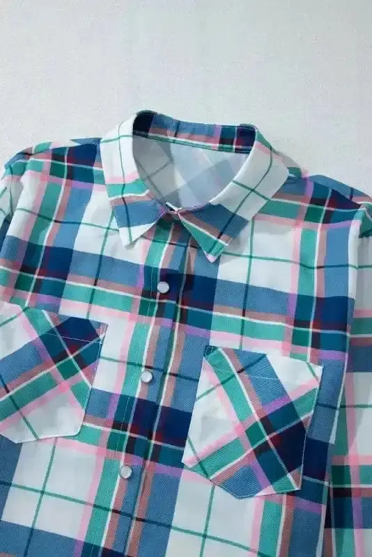 Pajama Sets Plaid Leisure Two-Piece Lounge Set