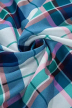 Pajama Sets Plaid Leisure Two-Piece Lounge Set