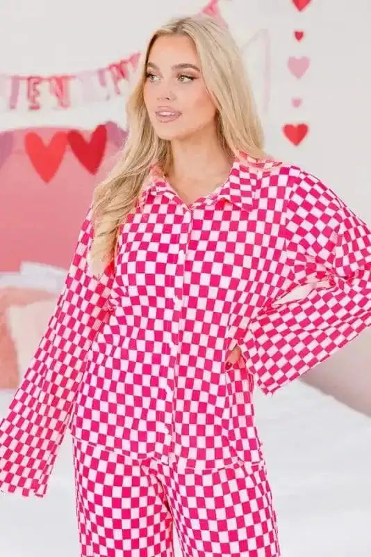 Pajama Sets Plaid Perfection Pajama Set