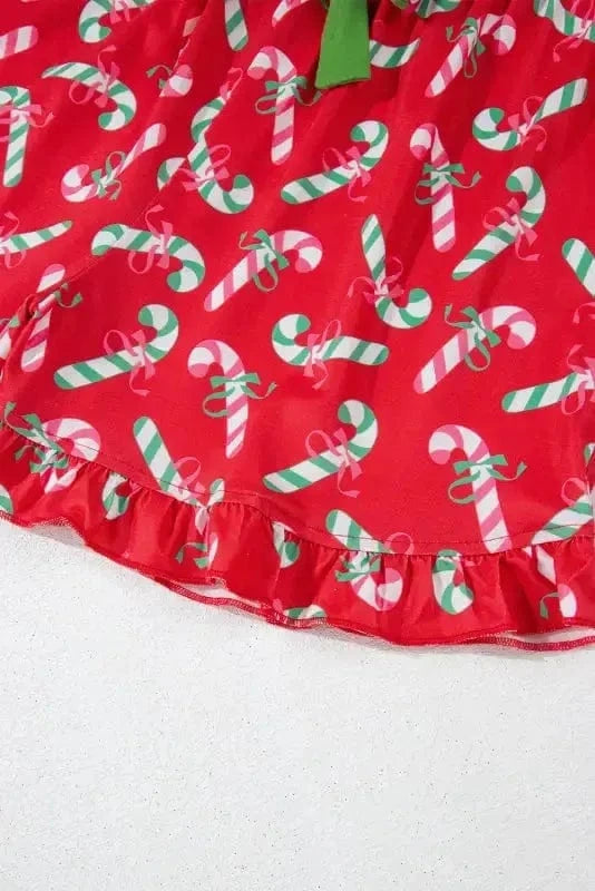 Pajama Sets Silent Night Candy Stripe Pajama Set