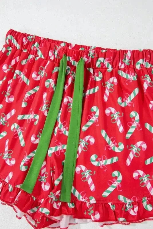 Pajama Sets Silent Night Candy Stripe Pajama Set