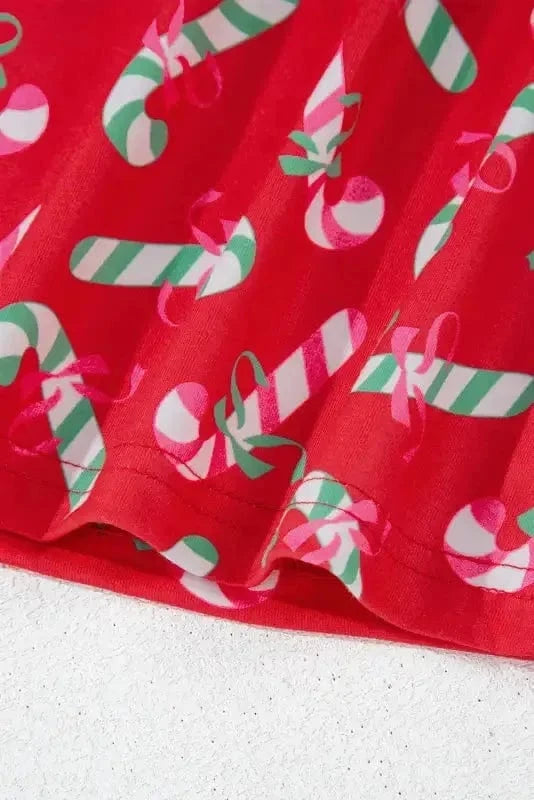 Pajama Sets Silent Night Candy Stripe Pajama Set