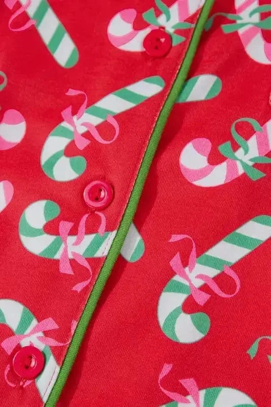 Pajama Sets Silent Night Candy Stripe Pajama Set