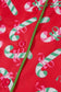 Pajama Sets Silent Night Candy Stripe Pajama Set