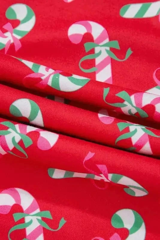 Pajama Sets Silent Night Candy Stripe Pajama Set