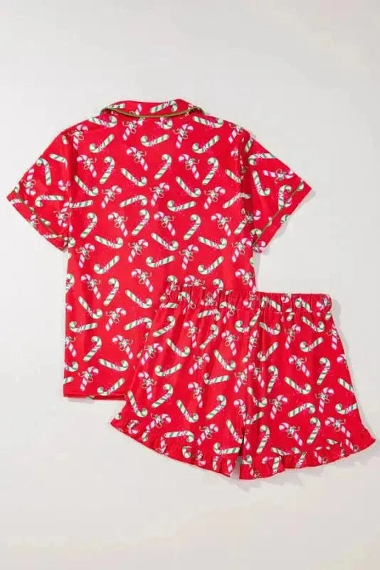 Pajama Sets Silent Night Candy Stripe Pajama Set