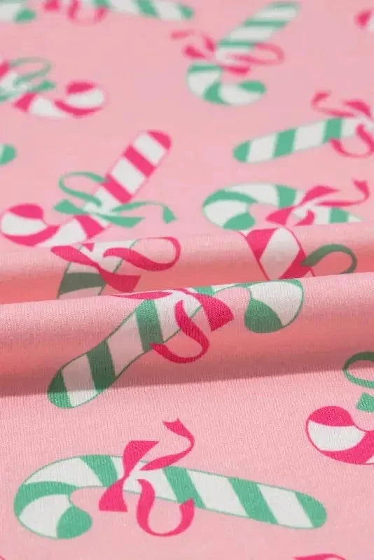 Pajama Sets Silent Night Candy Stripe Pajama Set