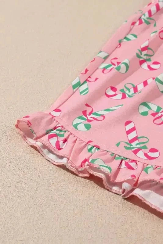 Pajama Sets Silent Night Candy Stripe Pajama Set