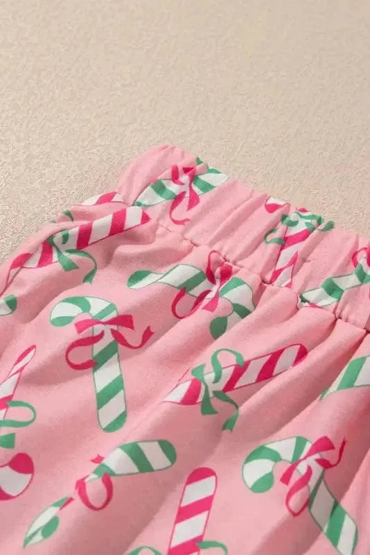 Pajama Sets Silent Night Candy Stripe Pajama Set